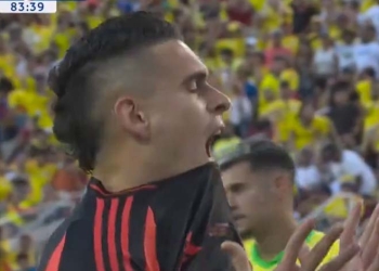 Video: ¡El gol que falló Santos Borré ante Brasil!