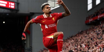 Gol, asistencia y 5 datos para celebrar los 100 partidos de Luis Díaz en Liverpool