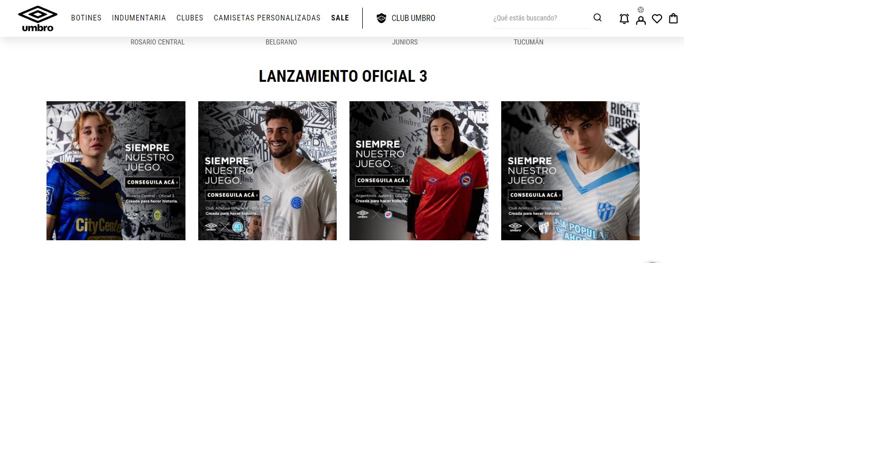 Umbro Argentina 100 años