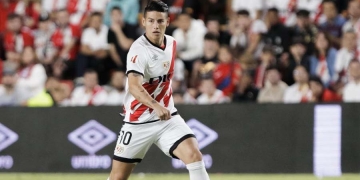 James, poco a poco en el Rayo: su partido ante Atlético de Madrid