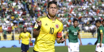 Las 2 veces de James en la altura ante Bolivia