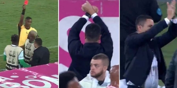 Una más con Efraín Juárez: gol de Nacional, festejo efusivo y expulsión