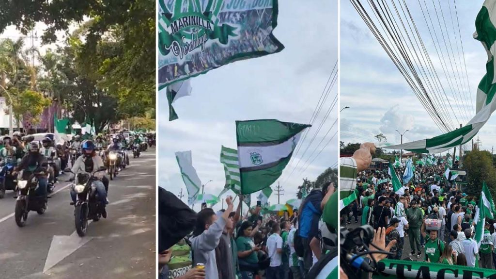 atletico nacional hinchada banderazo copa betplay