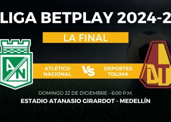 donde ver atletico nacional deportes tolima final liga betplay 2024