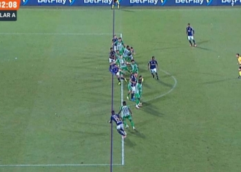 El polémico penalti sancionado en el Atanasio a favor de Millonarios
