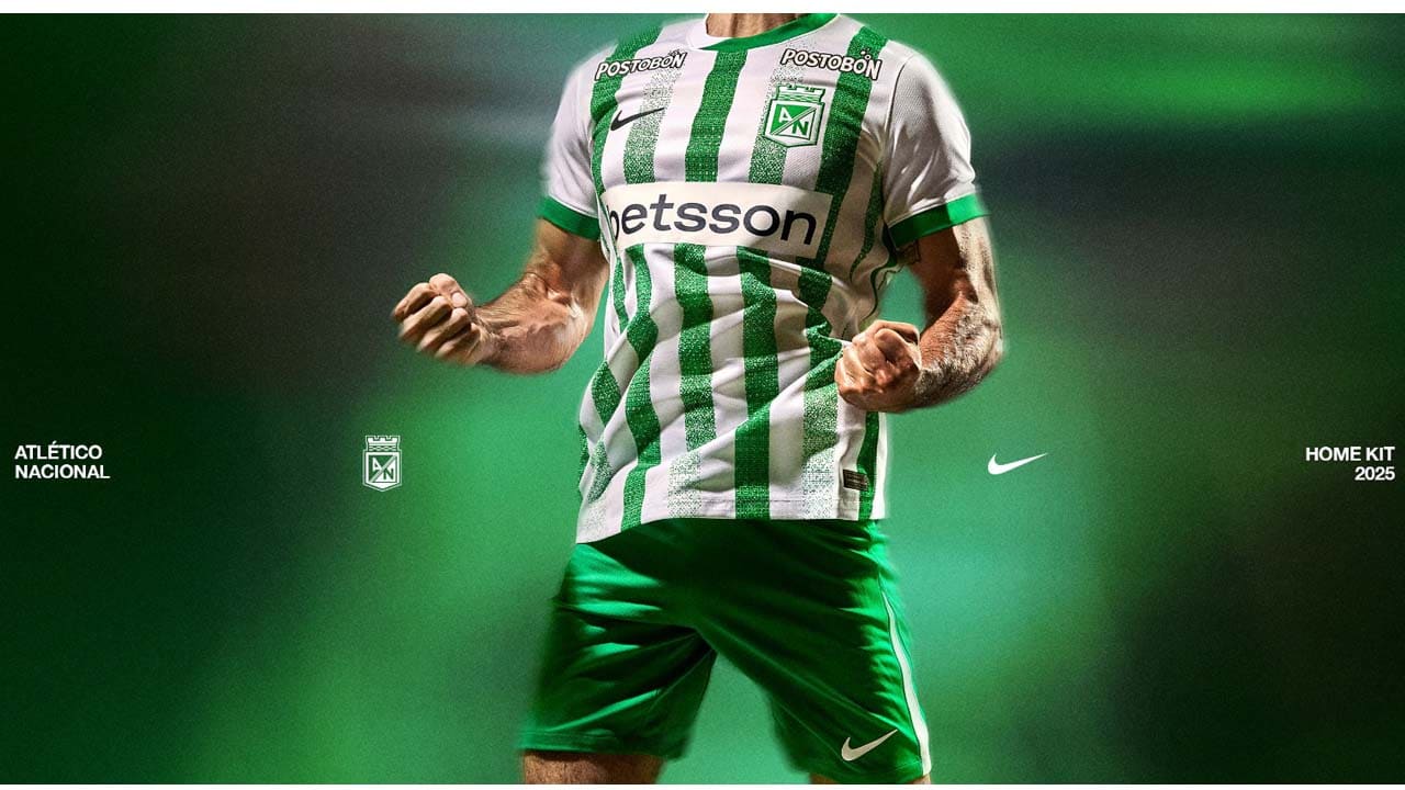 atletico nacional camiseta 2025 nike oficial