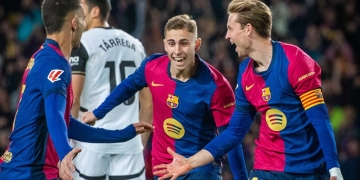 barcelona 101 goles temporada primer equipo europa 2025