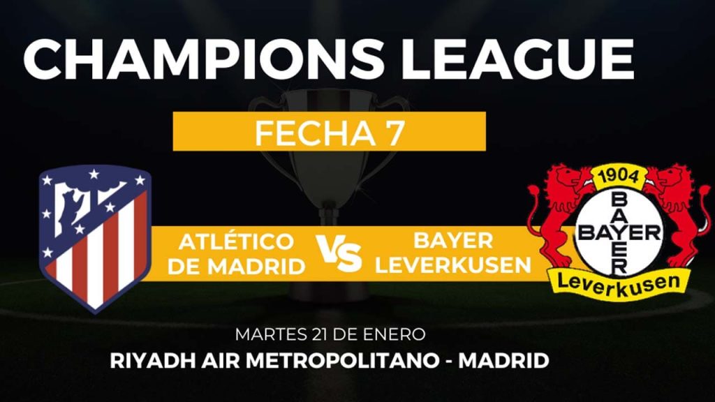 donde ver atletico de madrid bayer leverkusen champions league