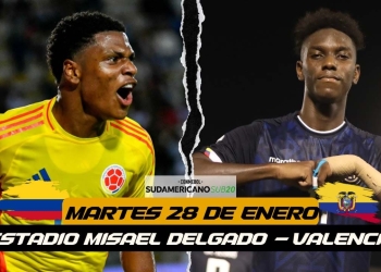 donde ver colombia vs ecuador sudamericano sub 20 canales horario