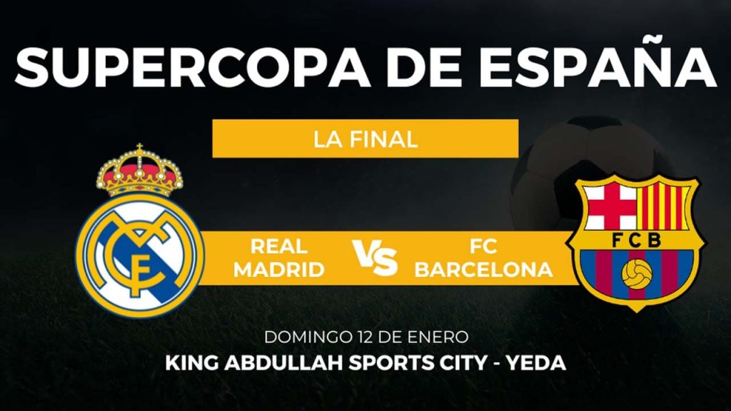 donde ver real madrid barcelona supercopa espana 2025 en vivo colombia argentina mexico