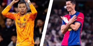 goleadores liga lewandowski mbappe real madrid barcelona