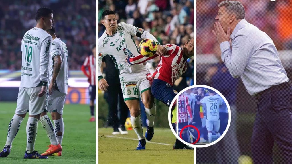 james rodriguez oscar garcia leon chivas liga mx dt patada