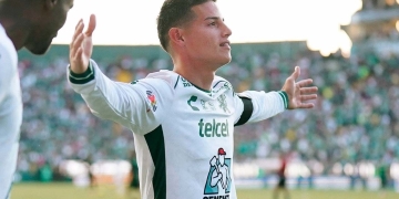 james rodriguez primer gol club leon mexico juarez