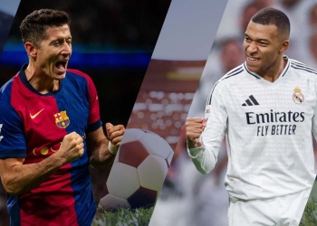 lewandowski mbappe goles laliga real madrid barcelona pichichi