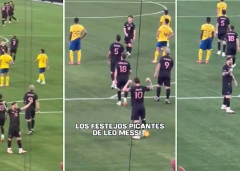 messi festejos virales inter miami america amistoso 2025
