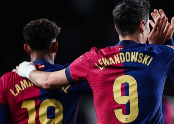 barcelona lewandowski lamine yamal dupla elogios