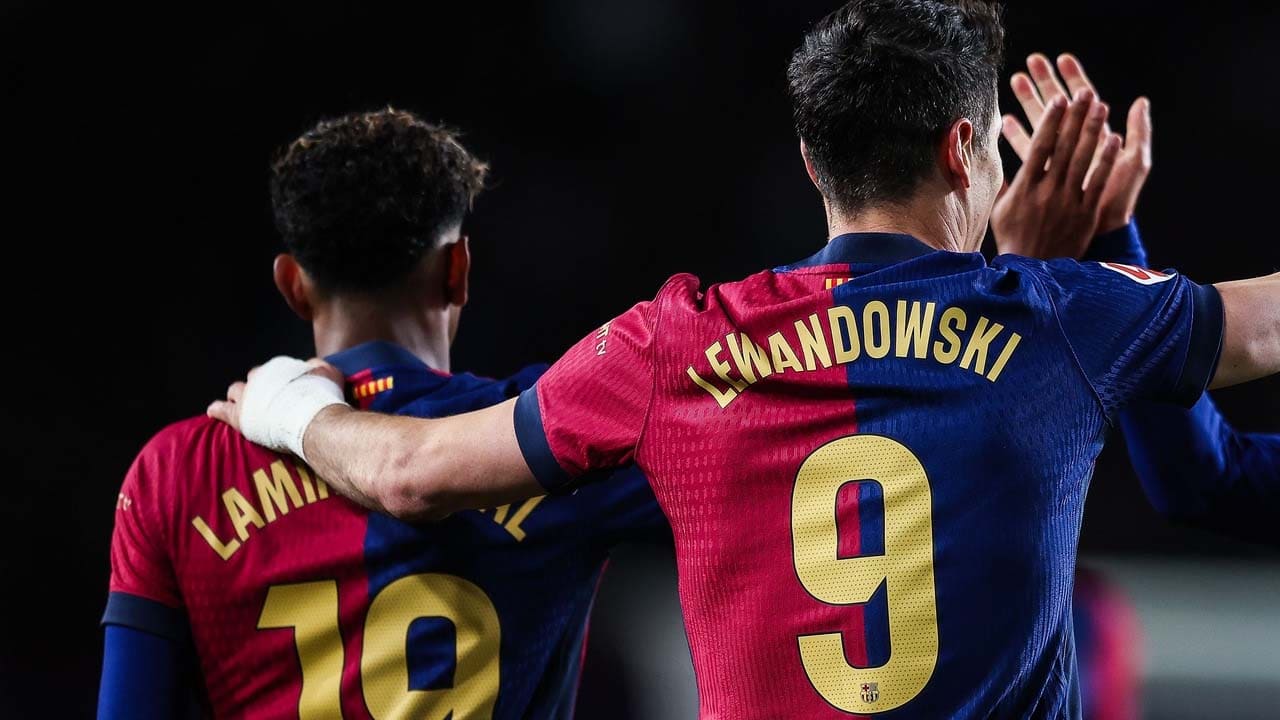 barcelona lewandowski lamine yamal dupla elogios