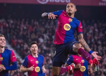 barcelona raphinha goles asistencias temporada 2024 25