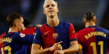 Dani Olmo regresó tras mes y medio de lesión