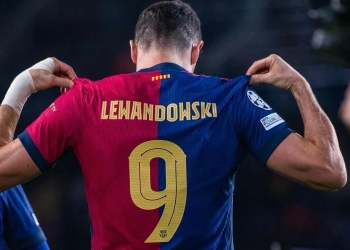 goleadores de laliga espana 2024 25 record lewandowski