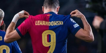 goleadores de laliga espana 2024 25 record lewandowski