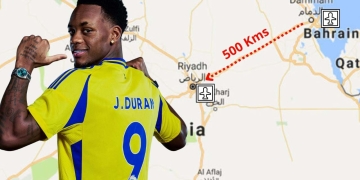 jhon duran al nassr viaje bahrein pareja
