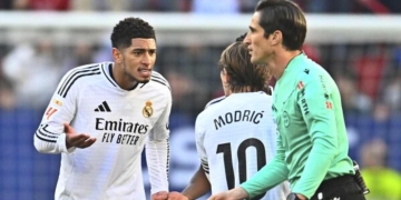 Jude Bellingham reclama expulsión contra Osasuna