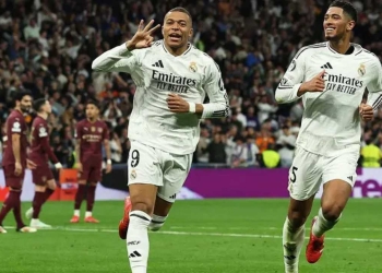 Kylian Mbappé dio un recital contra el City en el Bernabéu