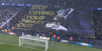 manchester city fans mensaje vinicius real madrid champions league balon de oro