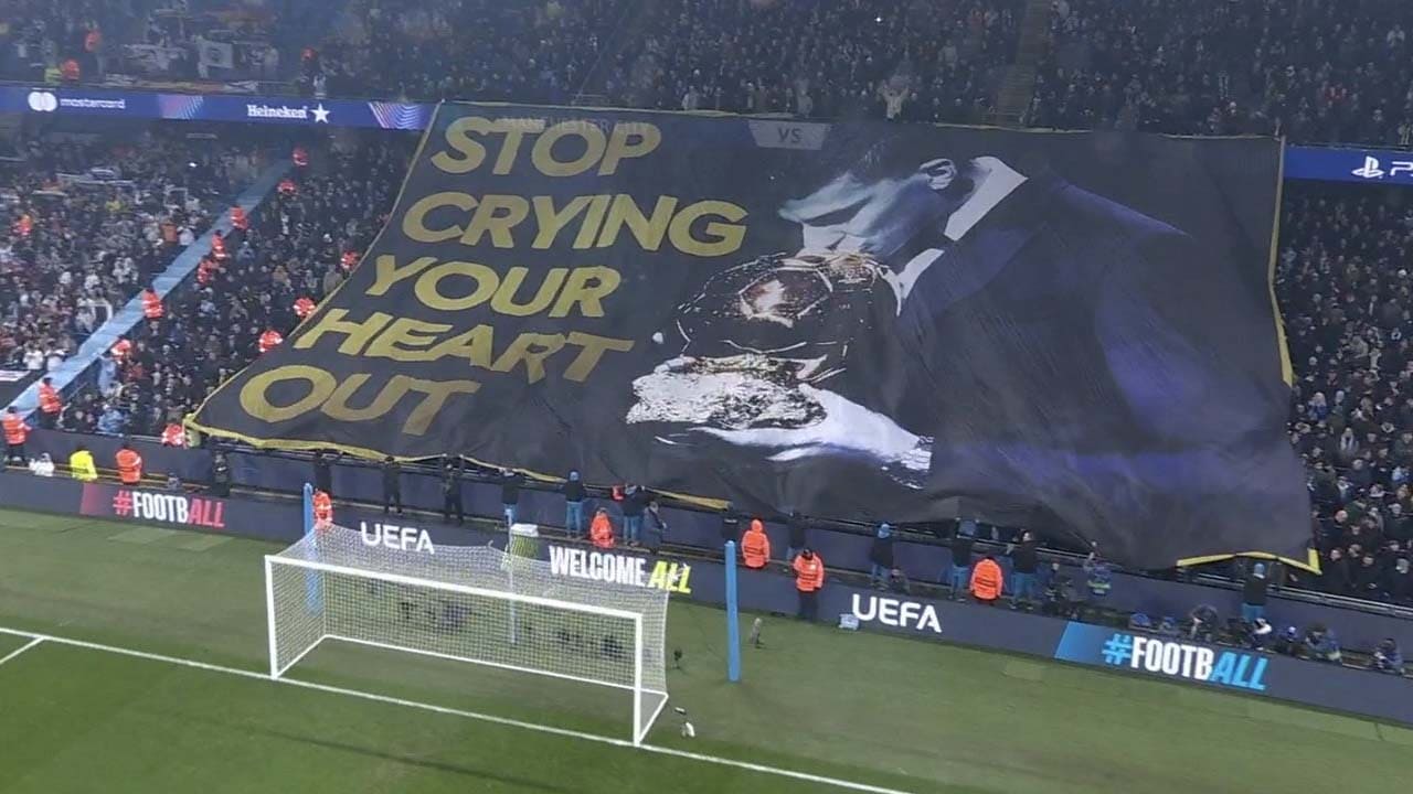 manchester city fans mensaje vinicius real madrid champions league balon de oro