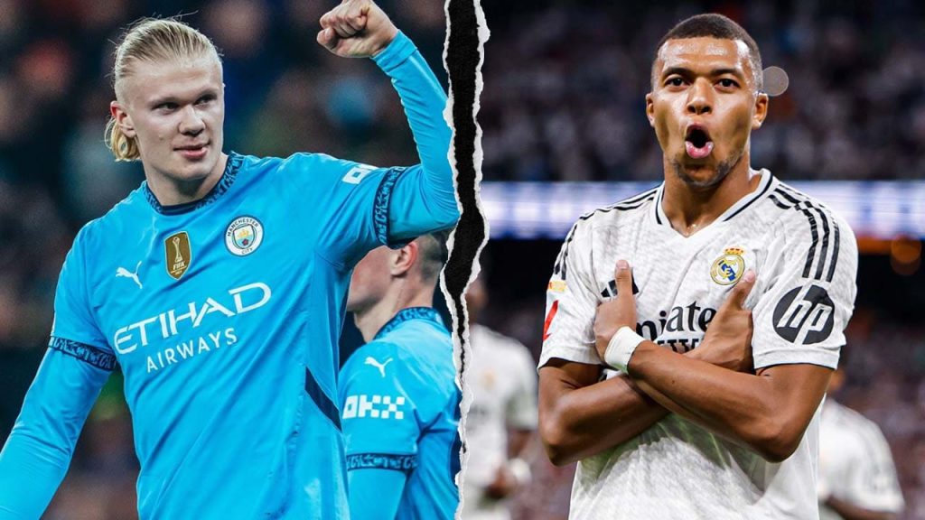 manchester city real madrid champions league haaland mbappe