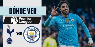 manchester city vs tottenham donde ver tv premier league 2025