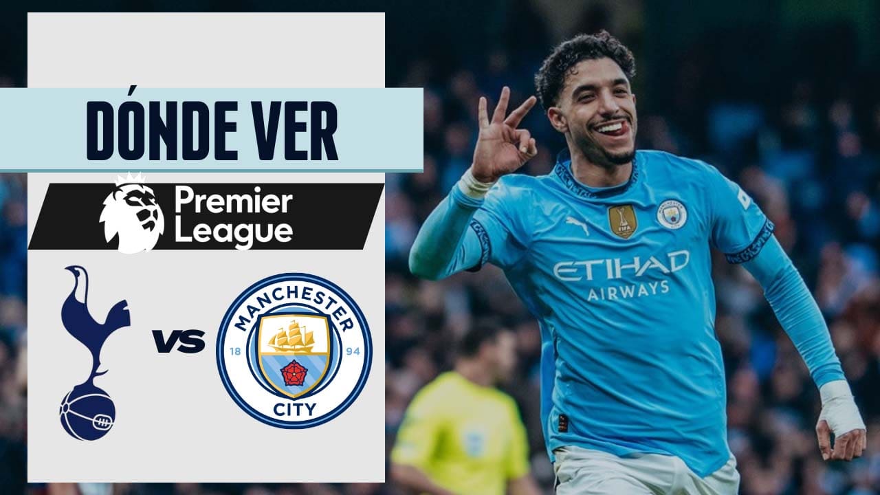 manchester city vs tottenham donde ver tv premier league 2025