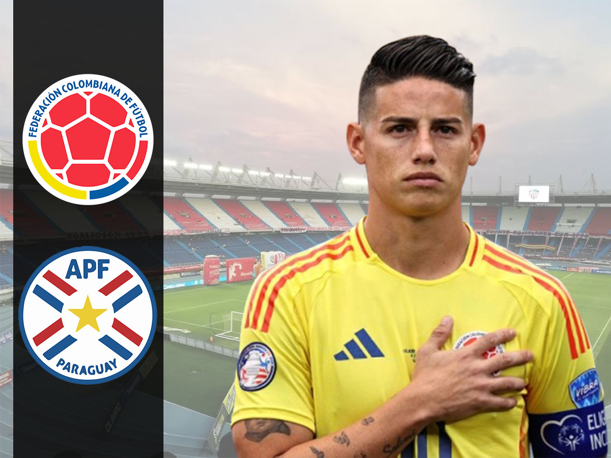 James Rodríguez será titular en el duelo entre Selección Colombia vs. Paraguay