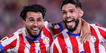 Las figuras de Paraguay: Julio Enciso, Diego Gómez, Ramón Sosa, Gustavo Gómez y Tony Sanabria.