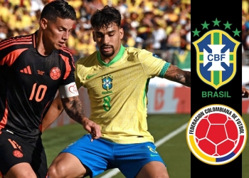 Selección Colombia y Brasil se enfrentan por la fecha 13 de las eliminatorias sudamericanas.