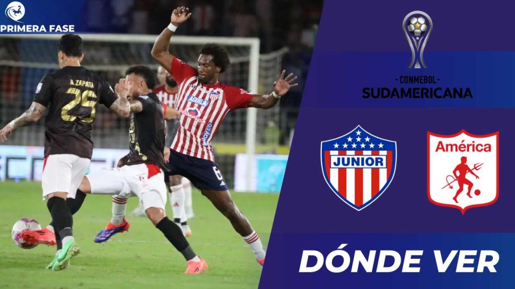 Revisa dónde ver HOY Junior vs América de Cali por Copa Sudamericana