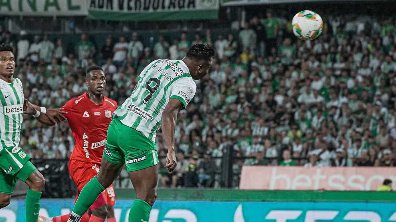 Con certero cabezazo, Alfredo Morelos le dio el triunfo a Atlético Nacional sobre América de Cali