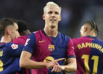Dani Olmo fue el elegido para suplir la ausencia de Tito Lewandowski