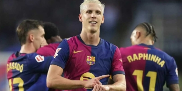 Dani Olmo fue el elegido para suplir la ausencia de Tito Lewandowski