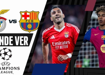 donde ver barcelona benfica champions league 2025