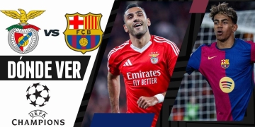 donde ver barcelona benfica champions league 2025