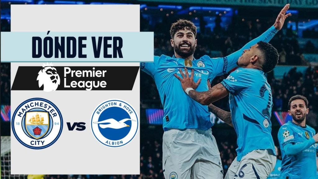 donde ver manchester city brighton premier league tv online