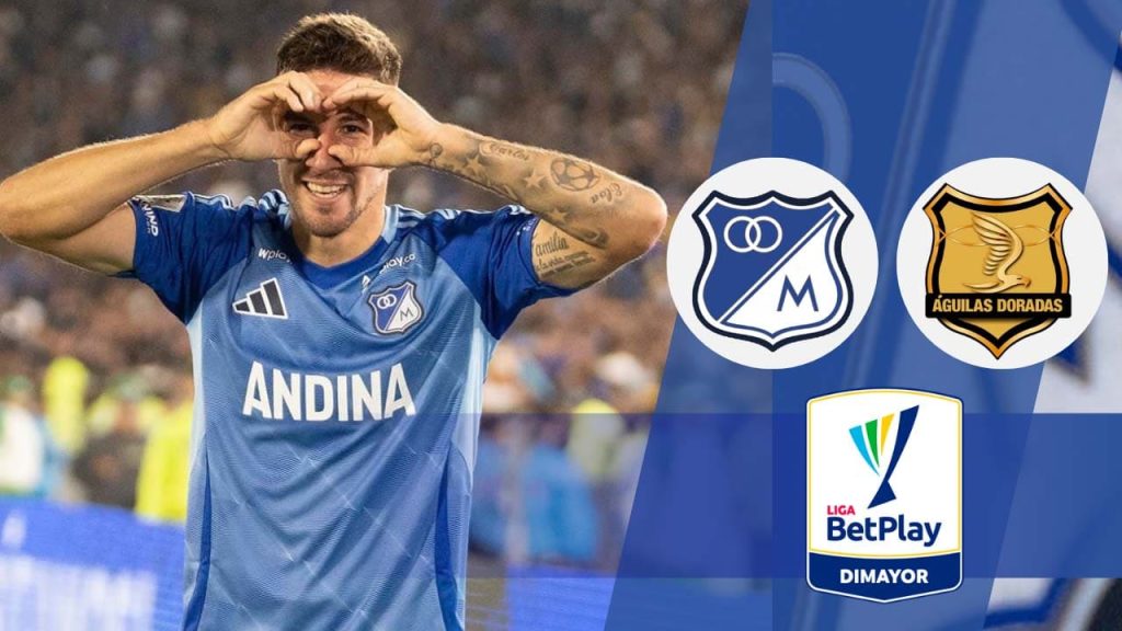 donde ver millonarios aguilas doradas liga betplay 2025 tv online