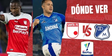 donde ver santa fe vs millonarios clasico liga betplay tv online