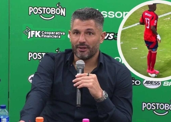 Javier Gandolfi expresó su molestia en rueda de prensa con lo sucedido en el Clásico Paisa
