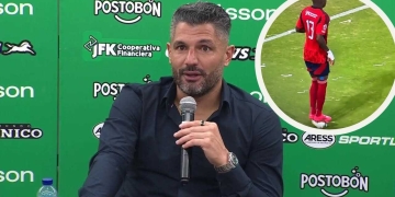Javier Gandolfi expresó su molestia en rueda de prensa con lo sucedido en el Clásico Paisa