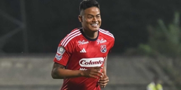 Luis 'Chino' Sandoval le dio el trunfo al DIM ante el Pasto | FOTO: Dimayor Oficial