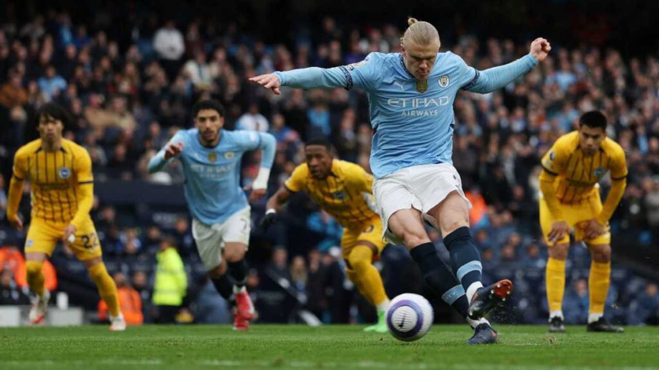 Erling Braut Haaland no falló con su habitual cuota goleadora en El City