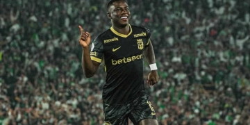 Marino Hinestroza volvió a brilla con Atlético Nacional en El Campín